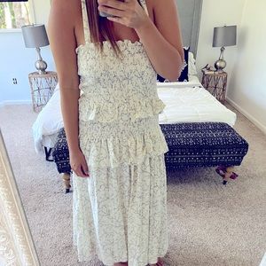 Tiered Tie Maxi Dress